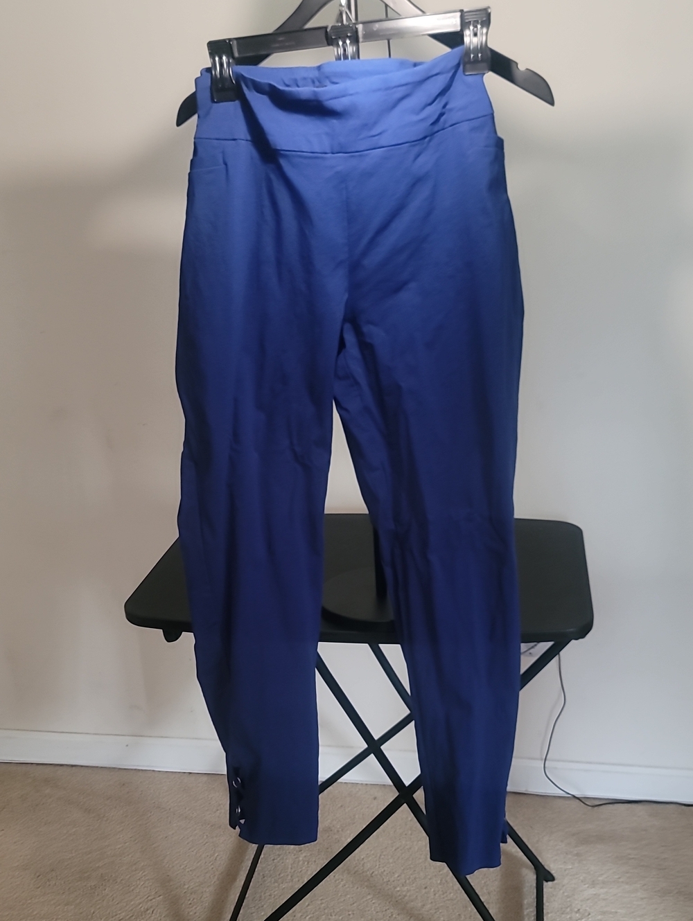 Ashley Stewart Cobalt High-Waist Stretch Pants